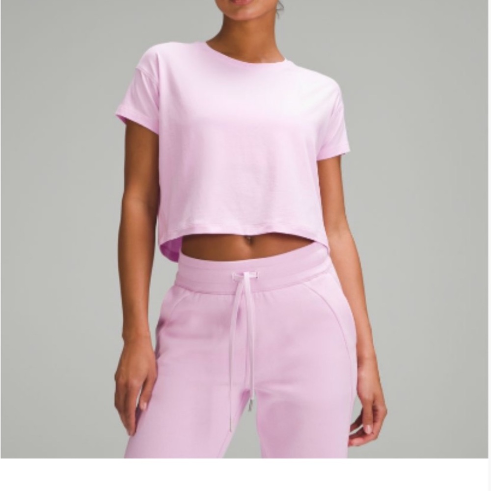 lululemon athletica Light Pink Crop Top